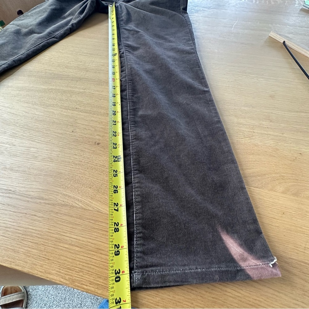 NWT Ann Taylor LOFT Curvy Straight Corduroy Pants Sz 4/27 Brown Lightweight FLAW - Picture 12 of 12
